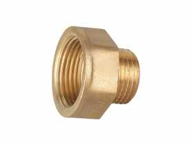 Redukcja mufowo nyplowa  gw1/2"x gz3/8" mosiądz CALIDO