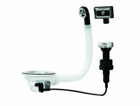 Spust zlewozmywakowy 115 mm ze sterowaniem na linkę TYCNER