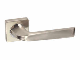 Klamka wewnętrzna Erba DH-87A szyld dzielony kwadratowy chrom+nikiel szczotkowany GAMET BASIC LINE