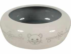 Miska ceramiczna dla gryzonia 250 ml beżowa, szara ZOLUX
