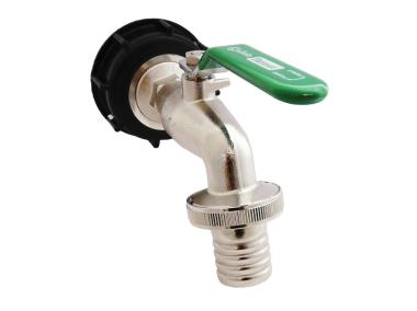 Zdjęcie: Korek 55/60 z zaworem kulowy czerpalnym farmer 1"x1 11/4", do zbiornika 1000l ibc CALIDO