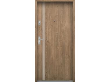 Zdjęcie: Drzwi wejściowe do mieszkań Bastion A-67 Dąb 80 cm prawe ODP KR CENTER