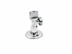 Zawór kątowy kulowy bez filtra z rozetą 1/2x3/8 HYDROLAND