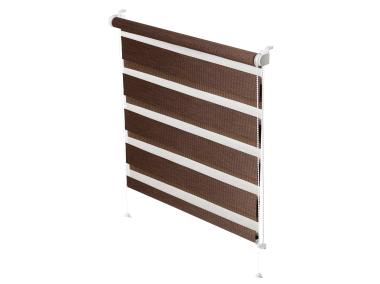 Zdjęcie: Roleta Mini Zebra Z-754 nature wenge 86x150 cm GARDINIA