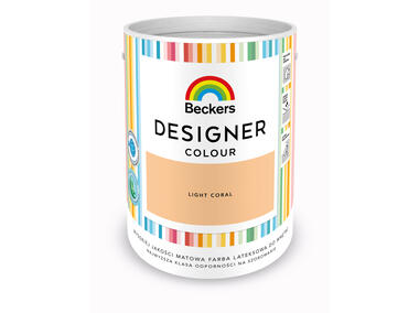 Zdjęcie: Farba lateksowa Designer Colour Light Coral 5 L BECKERS