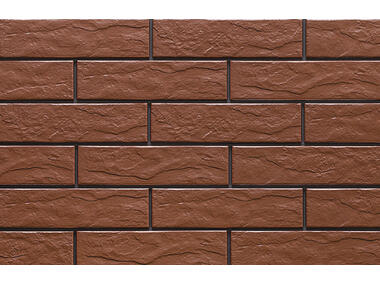 Zdjęcie: Płytka elewacyjna Rot rustiko 24,5x6,5 cm CERRAD