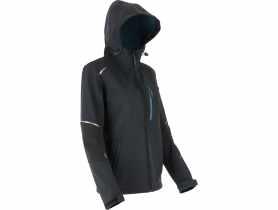 Kurtka Softshell z kapturem damska czarno-turkusowa "XL", CE, LAHTI PRO