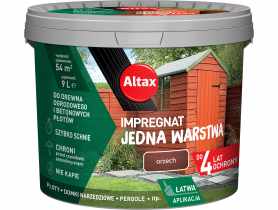 Impregnat Jedna warstwa 4 lata, orzech 9 L ALTAX