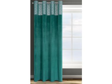 Zdjęcie: Zasłona gotowa D91 Agnes 140x250 cm turkusowy EUROFIRANY