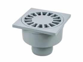 Wpust z prostym odpływem fi 50, 100x100x83 mm ZMM MAXPOL