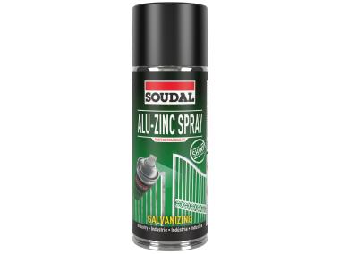Zdjęcie: Powłoka cynkowa - połysk Alu-Zinc Spray 400 ml SOUDAL