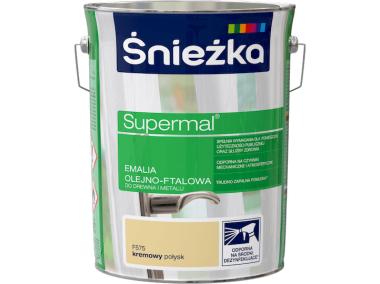 Zdjęcie: Emalia Supermal kremowy F575 5L ŚNIEŻKA