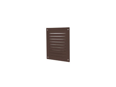 Zdjęcie: Osłona wentylacyjna ze stali 167x167mm z siatką brązowa VENTS