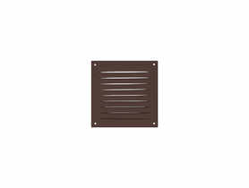Osłona wentylacyjna ze stali 167x167mm z siatką brązowa VENTS