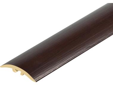 Zdjęcie: Kształtownik PVC wcisk wąski 30 mm 2w1 L= 0,90 m Orzech Ciemny okleina mat CEZAR