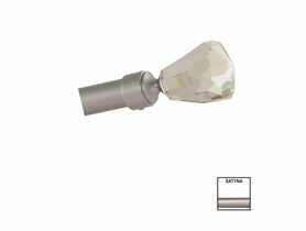 Końcówka karnisza fi 19 mm 2 szt kryształ satyna KARWEL