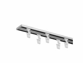 Szyna aluminiowa Slim 2-torowa 240 cm srebro set Z MARDOM