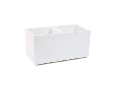 Zdjęcie: Kwietnik Karo 80x40x40 cm kremowy LAMELA