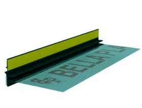 Listwa PVC BP13 Midi L300 9/3 czarny, dylatacyjna, z siatką i z uszczelką BELLA PLAST