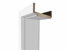 Ościeżnica regulowana 80 cm lewa biała 120-140, 2-3 zawiasy VOSTER