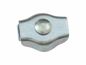 Zacisk linowy siodełkowy pojedyńczy 4 mm, 2 sztuki STAHL