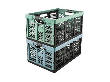 Zdjęcie: Kosz składany Ben z miękkimi uchwytami 45 L nordic green KEEEPER