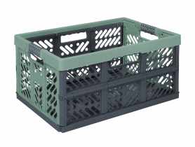 Kosz składany Ben z miękkimi uchwytami 45 L nordic green KEEEPER