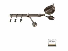 Karnisz pojedynczy Zeus fi 19 mm - 320 cm liść złoto KARWEL