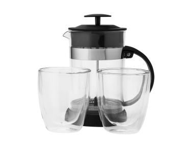 Zdjęcie: Zestaw Andrea zaparzacz 800 ml + 2 szklanki termiczne 300 ml ALTOM DESIGN