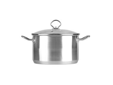 Zdjęcie: Garnek David nierdzewny 24 cm 6,1 L z pokrywką szklaną  ALTOMDESIGN