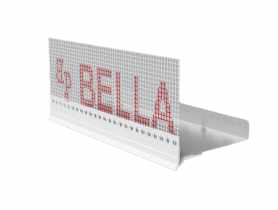 Listwa okapnikowa PVC z siatką BP14 Lux COK L250 do listwy Alu BELLA PLAST
