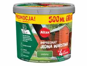 Impregnat Jedna Warstwa 4 lata, zielony 4,5 L + 0,5 L ALTAX