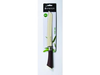 Zdjęcie: Nóż do chleba Pure Line 20 cm kremowo-brązowy AMBITION