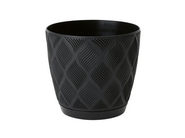 Zdjęcie: Doniczka Flow Petit z podstawką 17 cm czarny VERDENIA