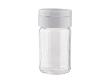 Zdjęcie: Solniczka szklana z plastikową pokrywką 100ml szara ALTOMDESIGN