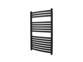 Grzejnik łazienkowy PSB Lupo 85x53 cm 490 W czarny grafit RADECO