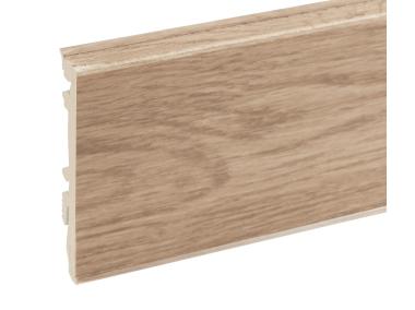 Zdjęcie: Listwa przypodłogowa PVC Masterline 1,3x8 cm, 2,2 m Light Coffee Mat CEZAR