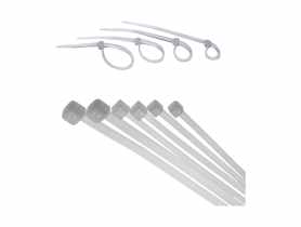 Opaska zaciskowa Cable Tie 2,5*100 kolor biały HOROZ