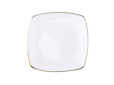 Zdjęcie: Talerz deserowy 18 cm Moderna Kwadratowa Gold MARIA PAULA