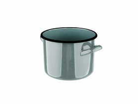 Garnek prosty 1,5 L średnica 14 cm, wysokość 11 cm szałwiowy nakrapiany ALTOMDESIGN