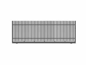 Brama przesuwna bez przeciwwagi Anika 4,00 m, 1,50 m, z zamkiem hakowym, lewa POLBRAM