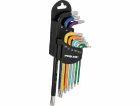 Klucze Torx długie kpl. 9 szt. t10-t50, S2, PROLINE