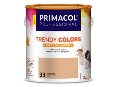 Zdjęcie: Farba Trendy Colors 2,5 L cynamonowy 33 PRIMACOL PROFESSIONAL