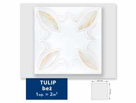 Kaseton Exclusiv Tulip beż (2 m2) biały DMS
