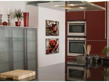 Zdjęcie: Obraz Glasspik 20x20 cm Gl172 Peppers2C
 STYLER