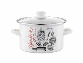 Garnek emaliowany Bonjour 2 L - 16 cm FLORINA