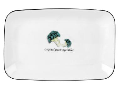 Zdjęcie: Półmisek Toskania z porcelany New Bone 23 cm wzór 3 Broccoli DECOR