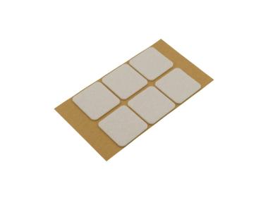 Zdjęcie: Podkładki filcowe samoprzylepne białe 40x40 mm METRO
