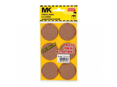 Zdjęcie: Podkładki filcowe premium fi 45 mm brąz MK