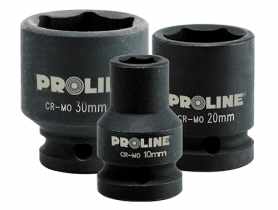 Nasadka udarowa 6-kątna Cr-Mo 3/4 - 52 mm z zawieszką PROLINE
